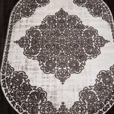 Российский ковер D960 - CREAM - Овал - коллекция MIRANDA