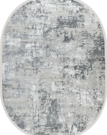 Ковер овальный турецкий 39937A Nova Avalon (Полиэстер, серый)