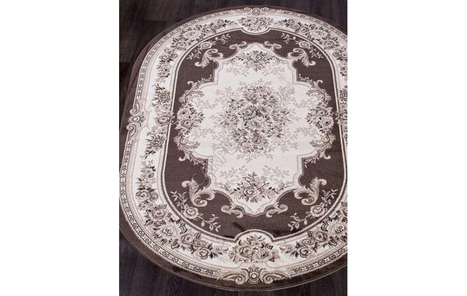 Ковер Valencia Delux 4015 - BROWN - Овал 