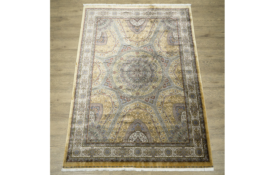 КОВРЫ ДИЗАЙН 2015F ЦВЕТ YELLOW / CREAM