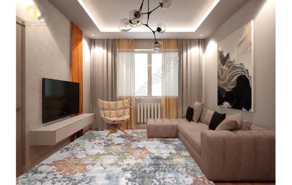 Ковер бельгийский из вискозы 985007-5151 - коллекция MAYUMI