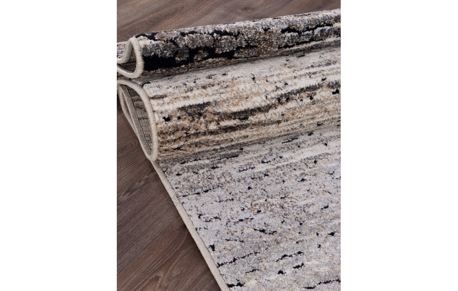 Ковер 4087 - BEIGE-BLACK - Прямоугольник - коллекция IBIZA