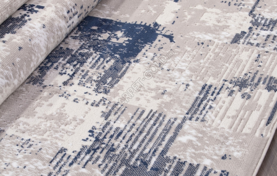 Ковер 8673 - GRAY-BLUE - Прямоугольник - коллекция RICHI
