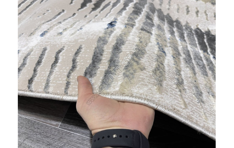 Турецкий ковер 40703A_LACIVERT / K.GRI ОВАЛ