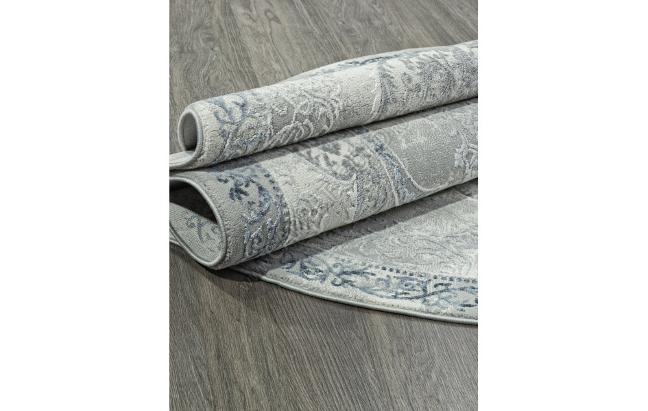 Ковер GL073T - GREY / GREY - Овал - коллекция NENSI