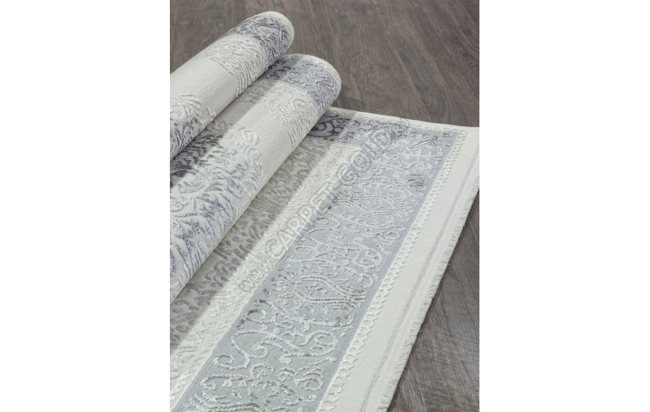 Ковер 00759B - CREAM HB / GREY FDY - Прямоугольник - коллекция SAHARA