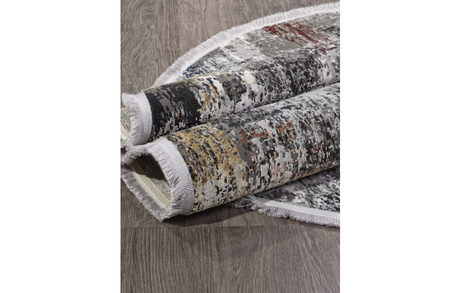 Ковер SI021M - MULTI / GREY - Овал - коллекция LISSABON