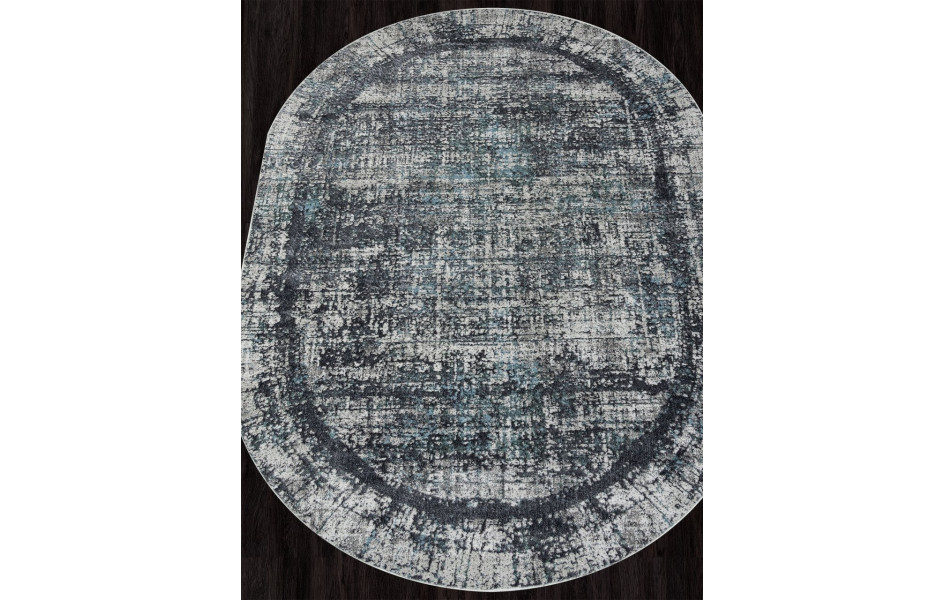 Ковер 02467H - BLUE / GREY - Овал - коллекция SAFARI