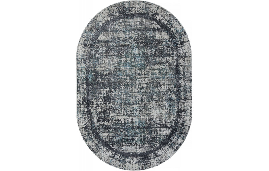 Ковер 02467H - BLUE / GREY - Овал - коллекция SAFARI