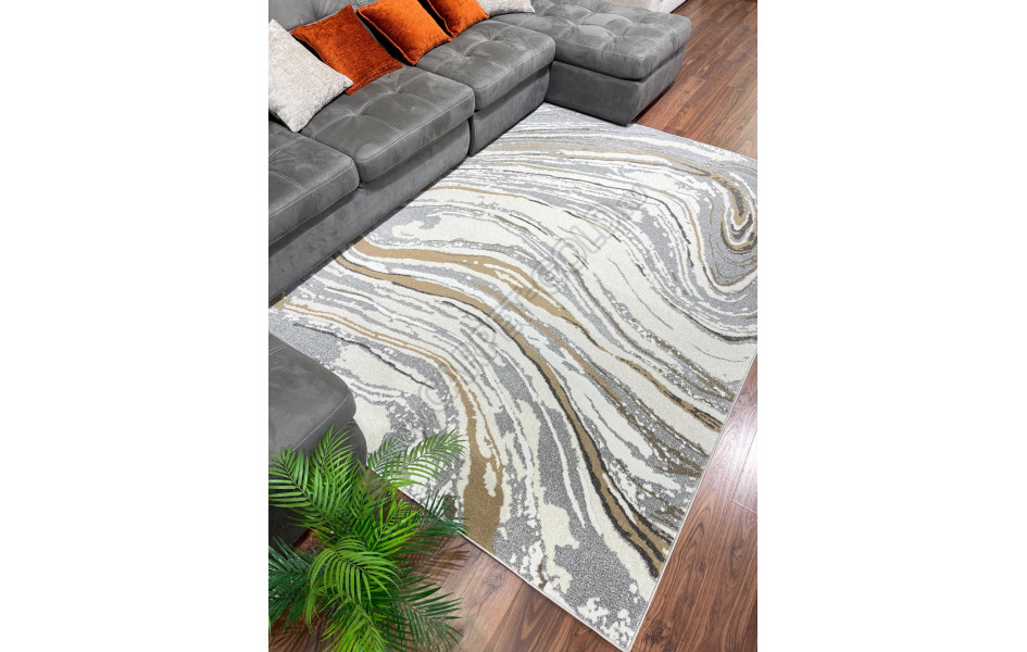 Ковер комнатный На пол Nika AC35 - BEIGE GREY